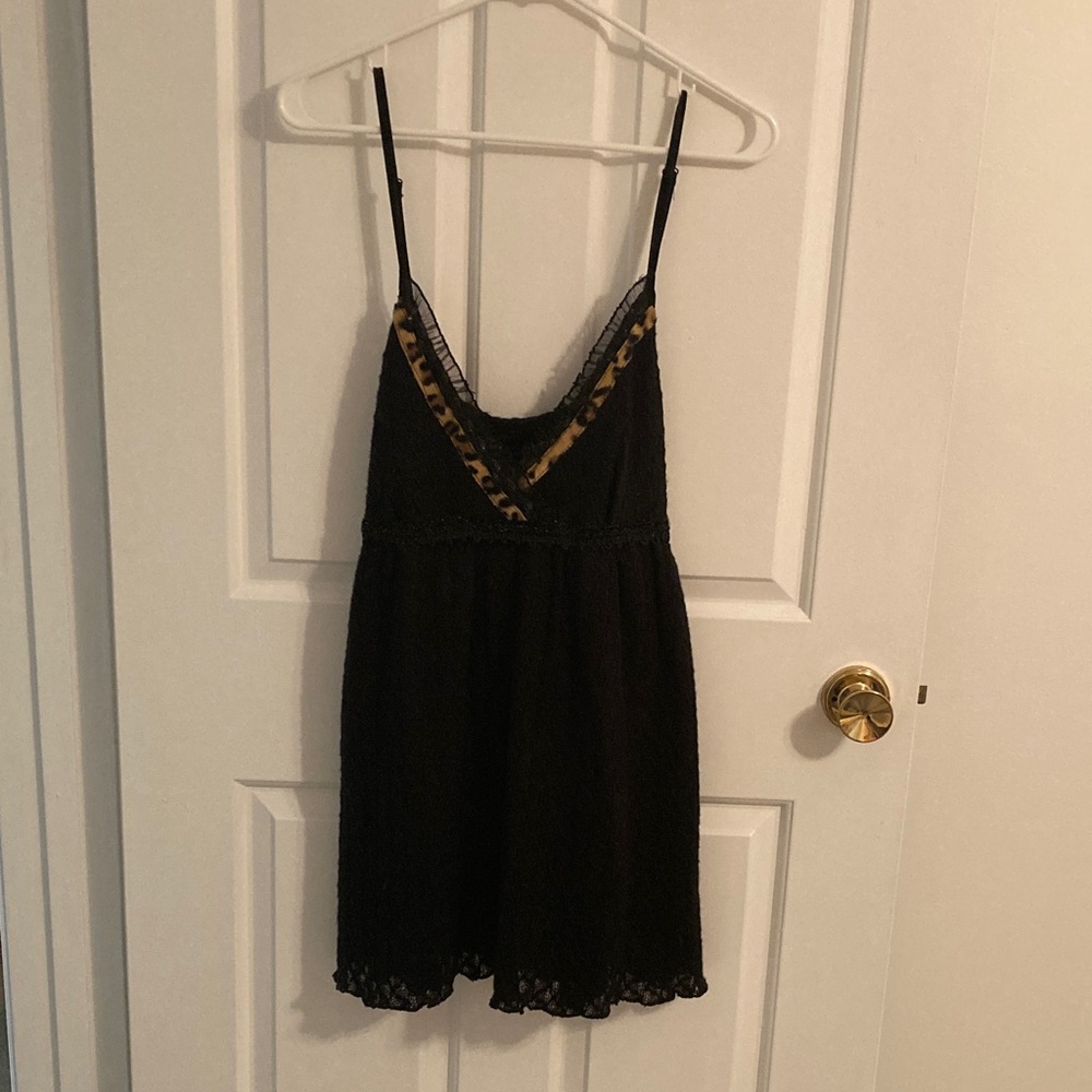 Buffalo David Bitton Black/Leopard Cami - Picture 1 of 5